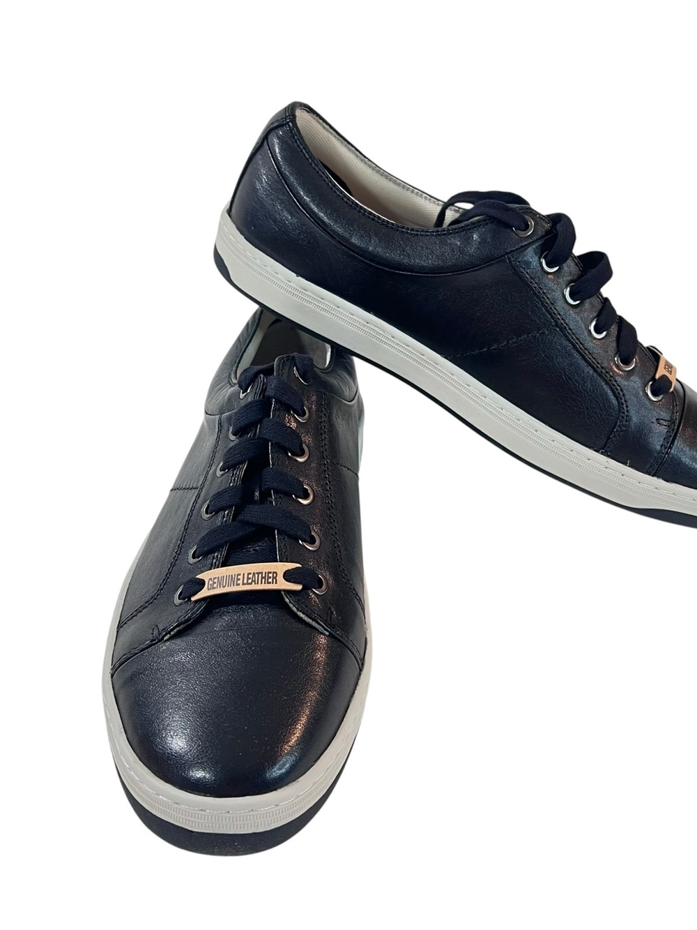 Dockers Norwalk Fashion Leather Sneakers Tennis Shoes Mens New Black